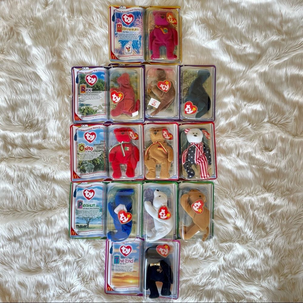 Complete Set McDonald’s Ty Teenie Beanie Babies 2000